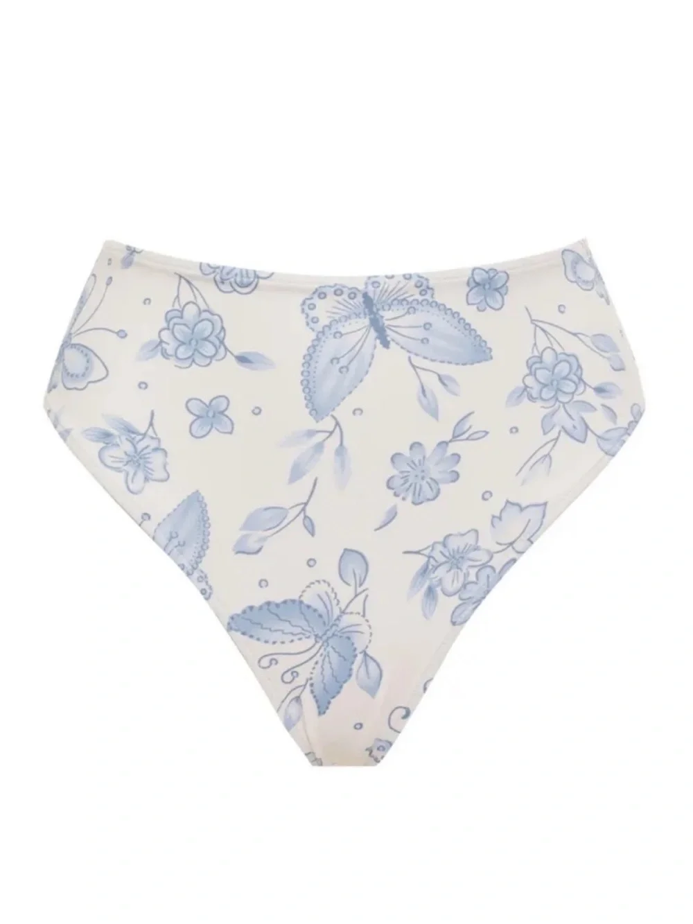 Frankie’s Bikinis X Sydney Sweeney Jenna High-Waisted Bikini Bottom - Farfalle